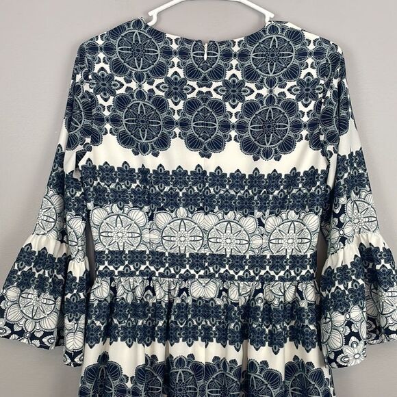 Eliza J Navy and White Mini Dress - Picture 6 of 12